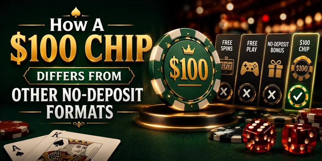 How A $100 Chip Differs From Other No-Deposit Formats