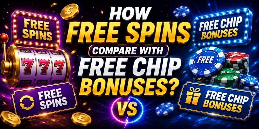 How Free Spins Compare With Free Chip Bonuses