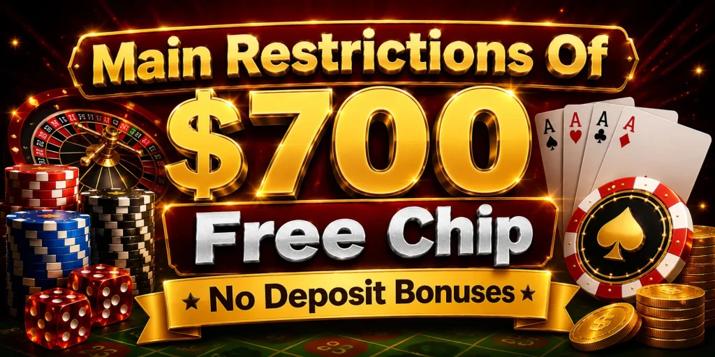 Main Restrictions Of $700 Free Chip No Deposit Bonuses