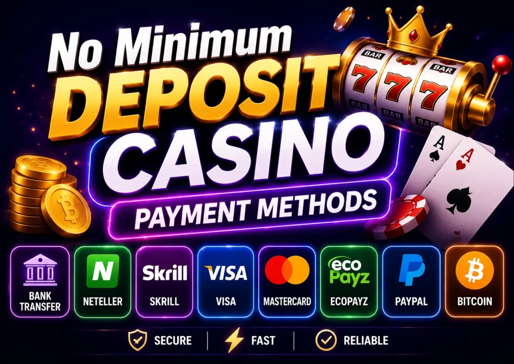 No Minimum Deposit Casino Payment Methods