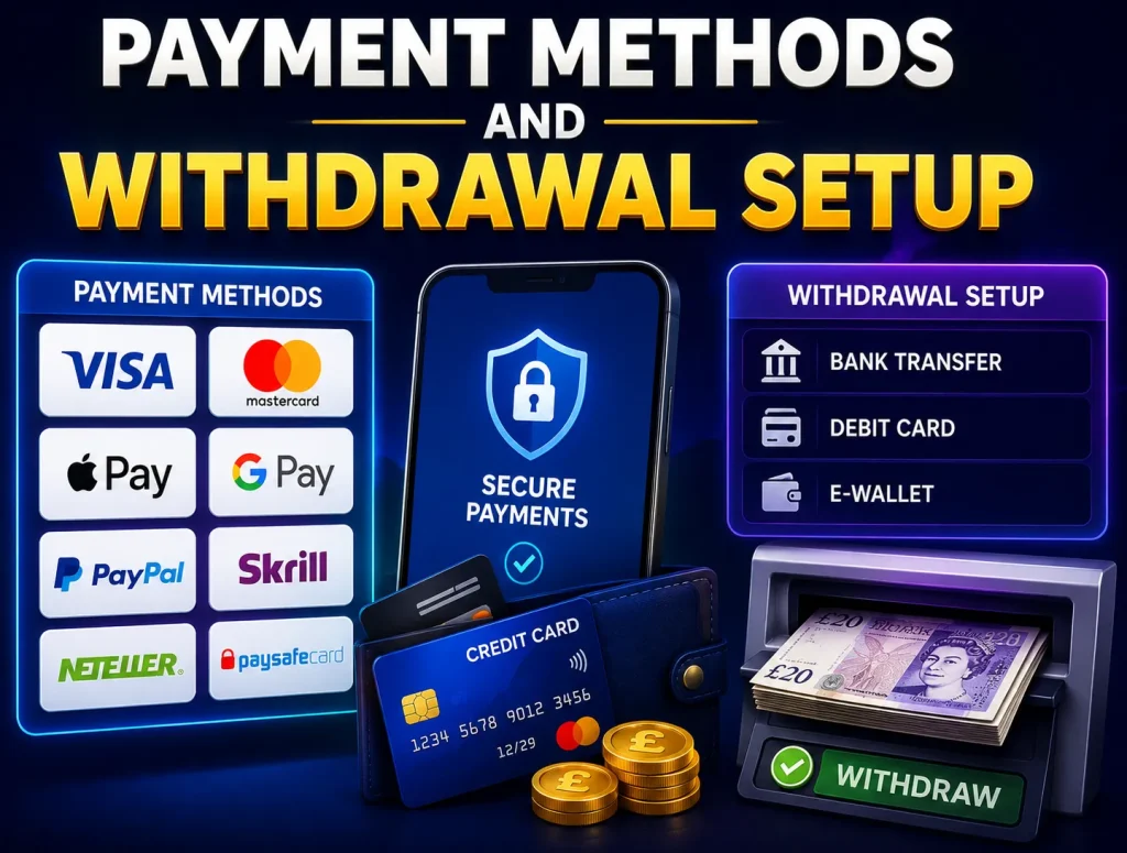Payment Methods And Withdrawal Setup