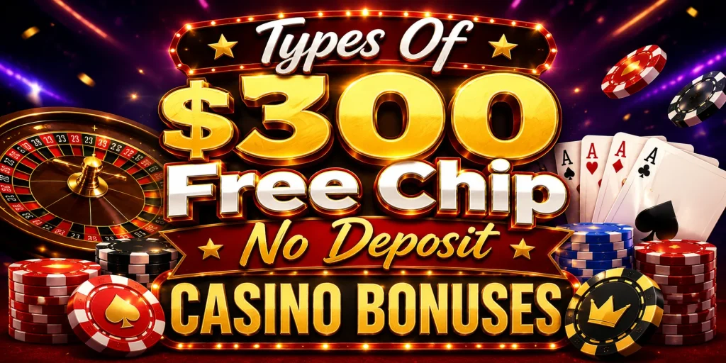 Types Of $300 Free Chip No Deposit Casino Bonuses
