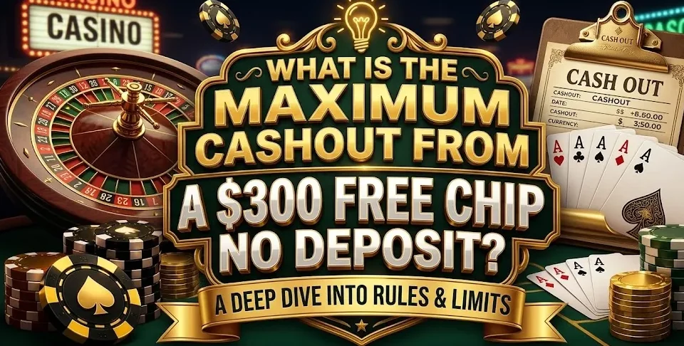 What Is The Maximum Cashout From A $300 Free Chip No Deposit