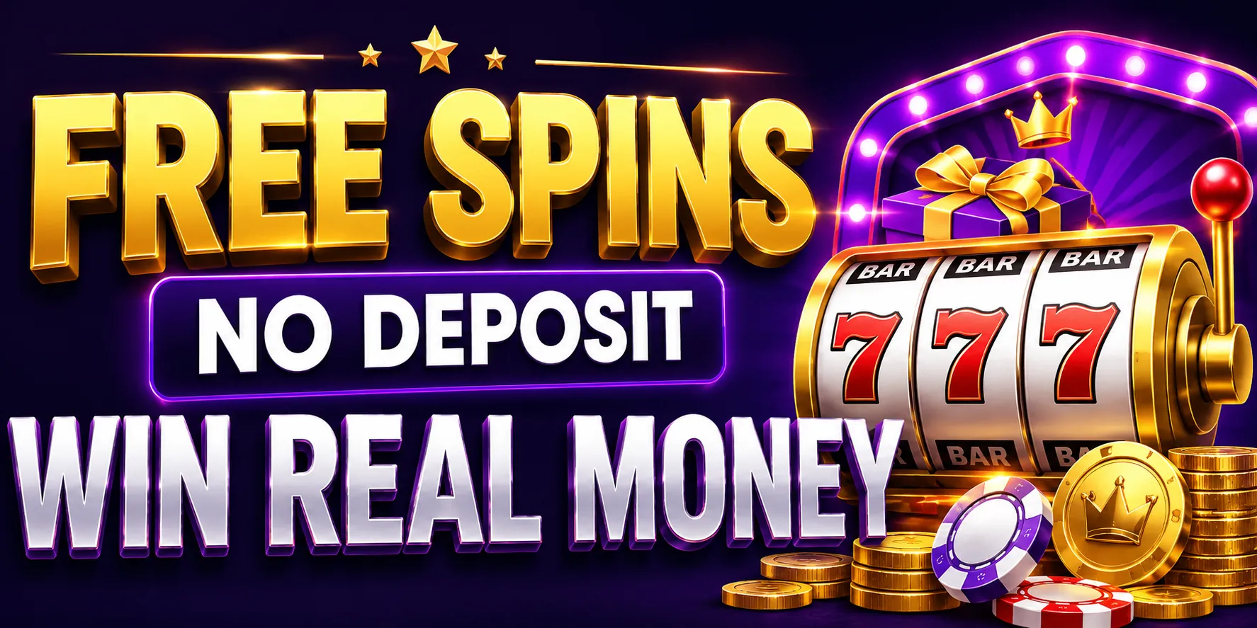 free spins no deposit win real money