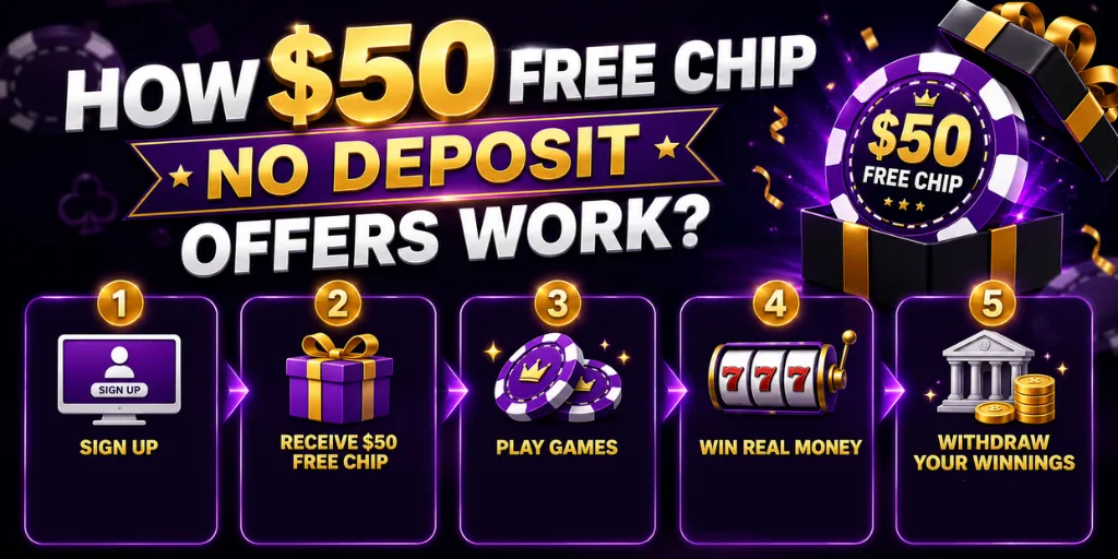 How $50 Free Chip No Deposit Offers Work
