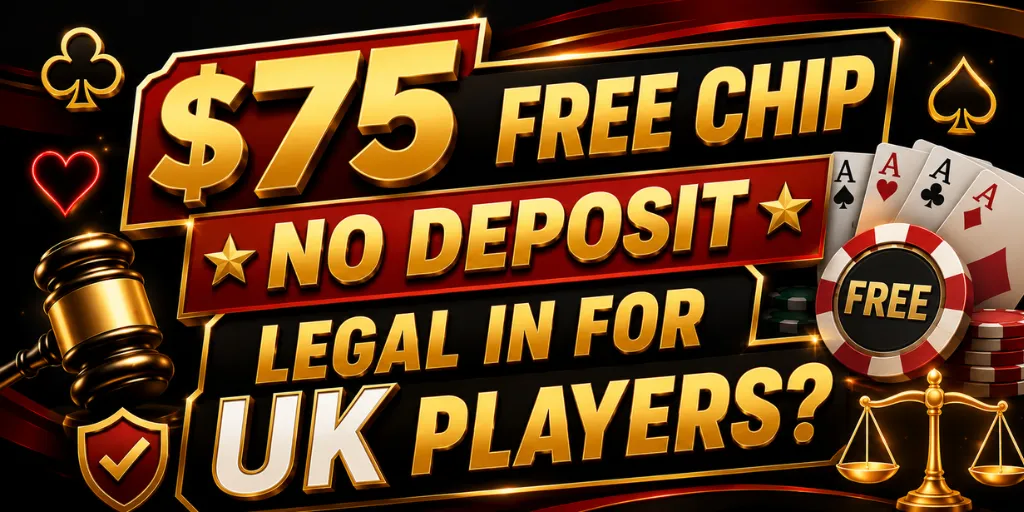 Is $75 Free Chip No Deposit Legal In For UK Players