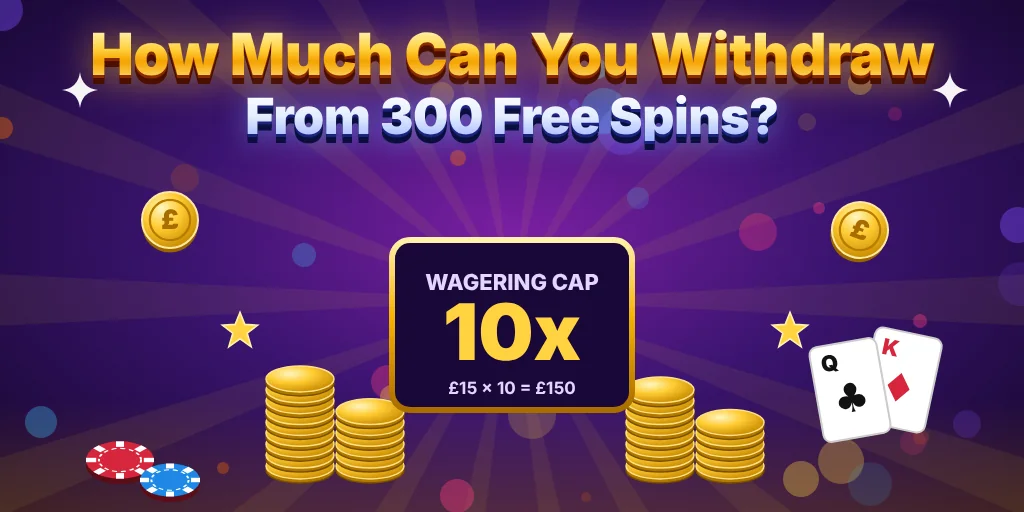 How much can you withdraw from 300 free spins