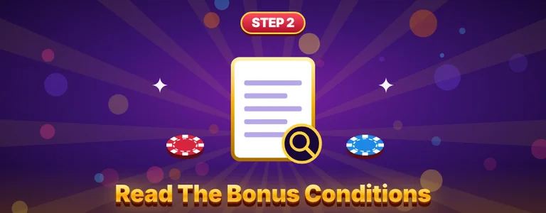 Step 2 read the 300 free spins bonus conditions