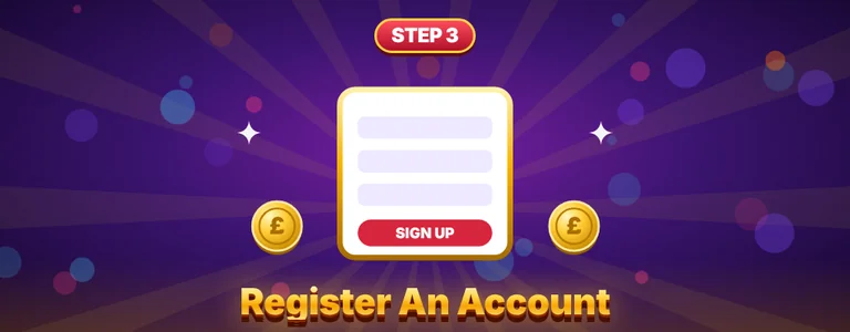 Step 3 register a casino account