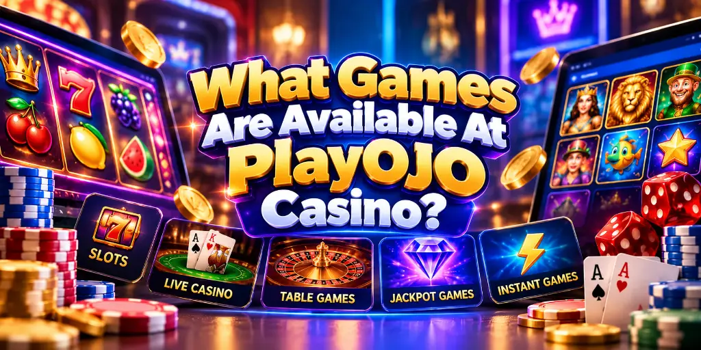What Games Are Available At PlayOJO Casino?