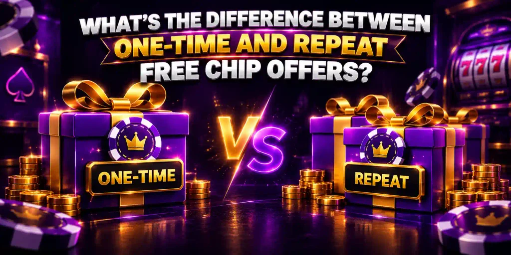 What's the Difference Between One-Time and Repeat Free Chip Offers