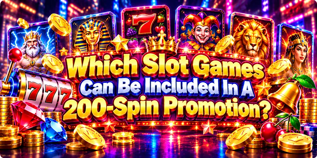 Which Slot Games Can Be Included In A 200-Spin Promotion?